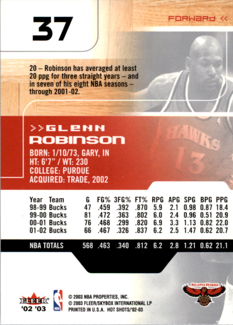 2002/2003 Fleer Hot Shots Basketball - Picture 19 of 83