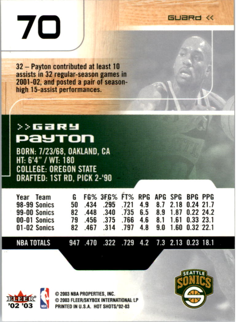 2002/2003 Fleer Hot Shots Basketball - Picture 35 of 83
