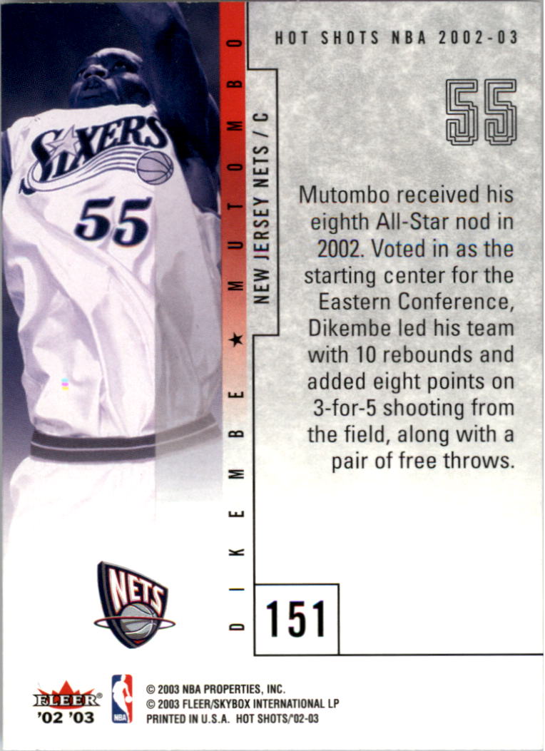 2002/2003 Fleer Hot Shots Basketball - Picture 69 of 83