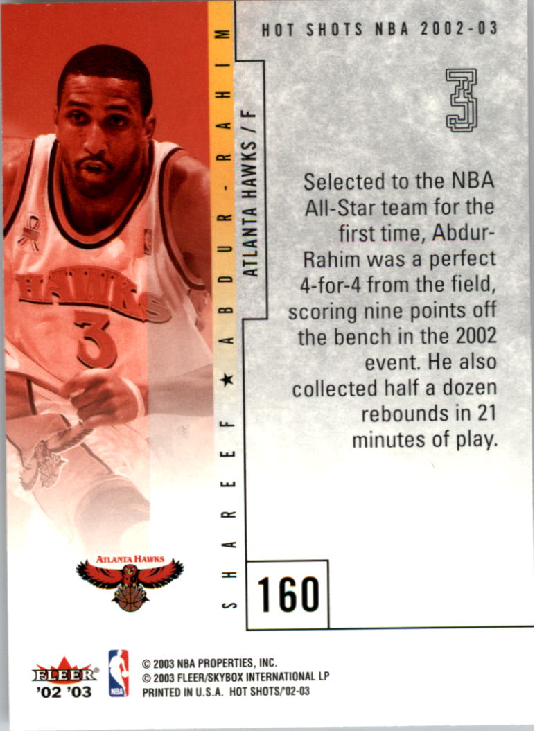 2002/2003 Fleer Hot Shots Basketball - Picture 79 of 83