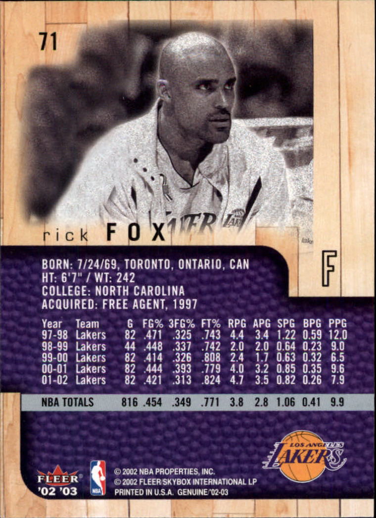 2002/2003 Fleer Genuine Basketball - Picture 13 of 43