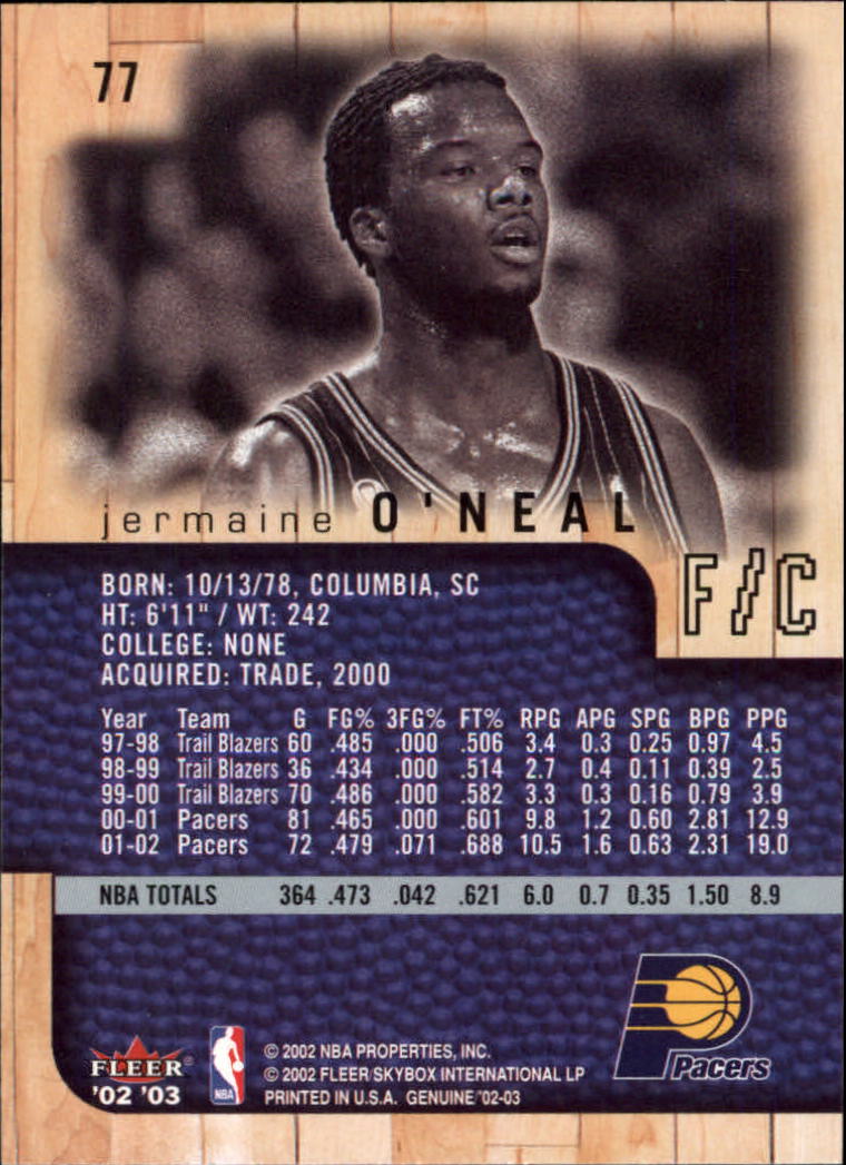2002/2003 Fleer Genuine Basketball - Picture 17 of 43