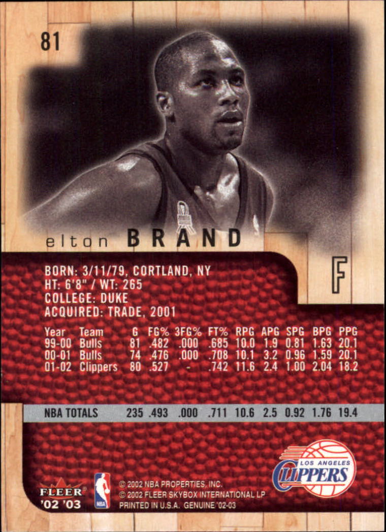 2002/2003 Fleer Genuine Basketball - Picture 21 of 43