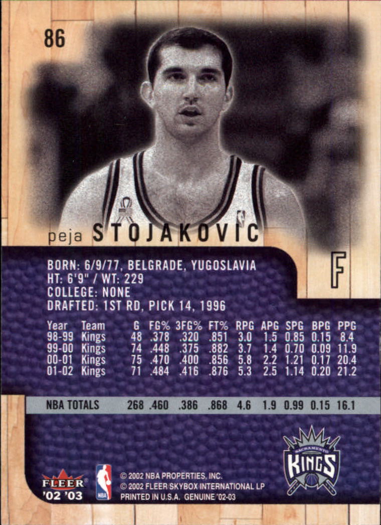 2002/2003 Fleer Genuine Basketball - Picture 23 of 43