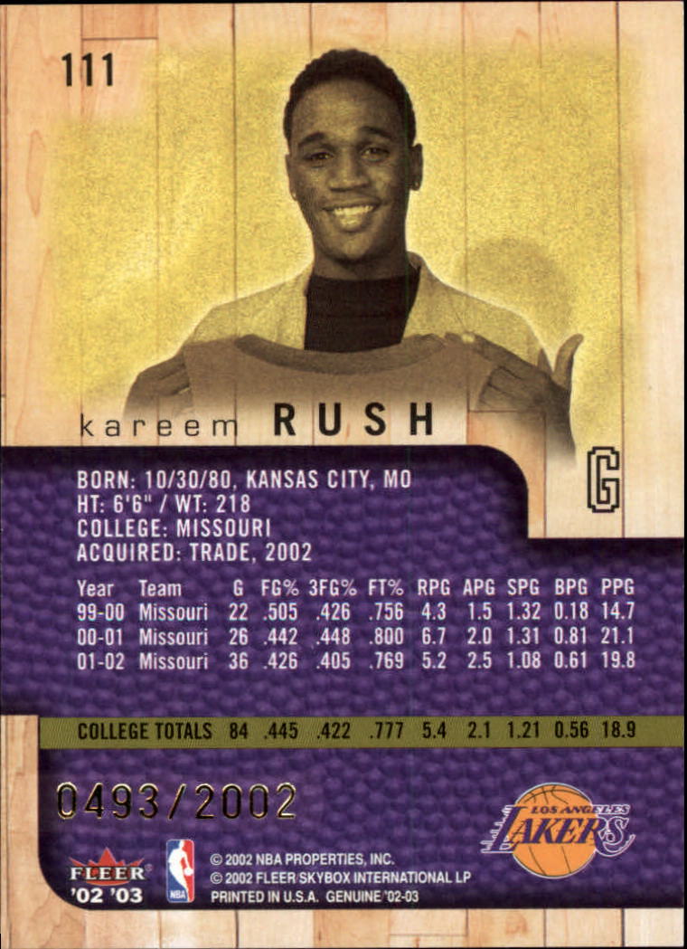 2002/2003 Fleer Genuine Basketball - Picture 33 of 43