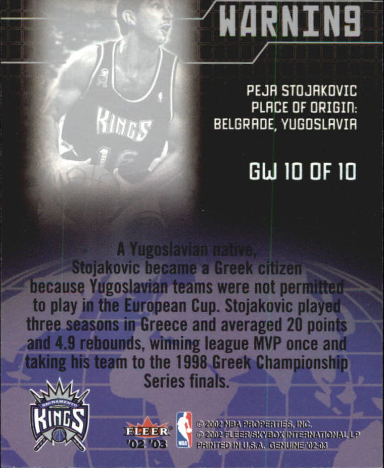 2002/2003 Fleer Genuine Basketball - Picture 43 of 43