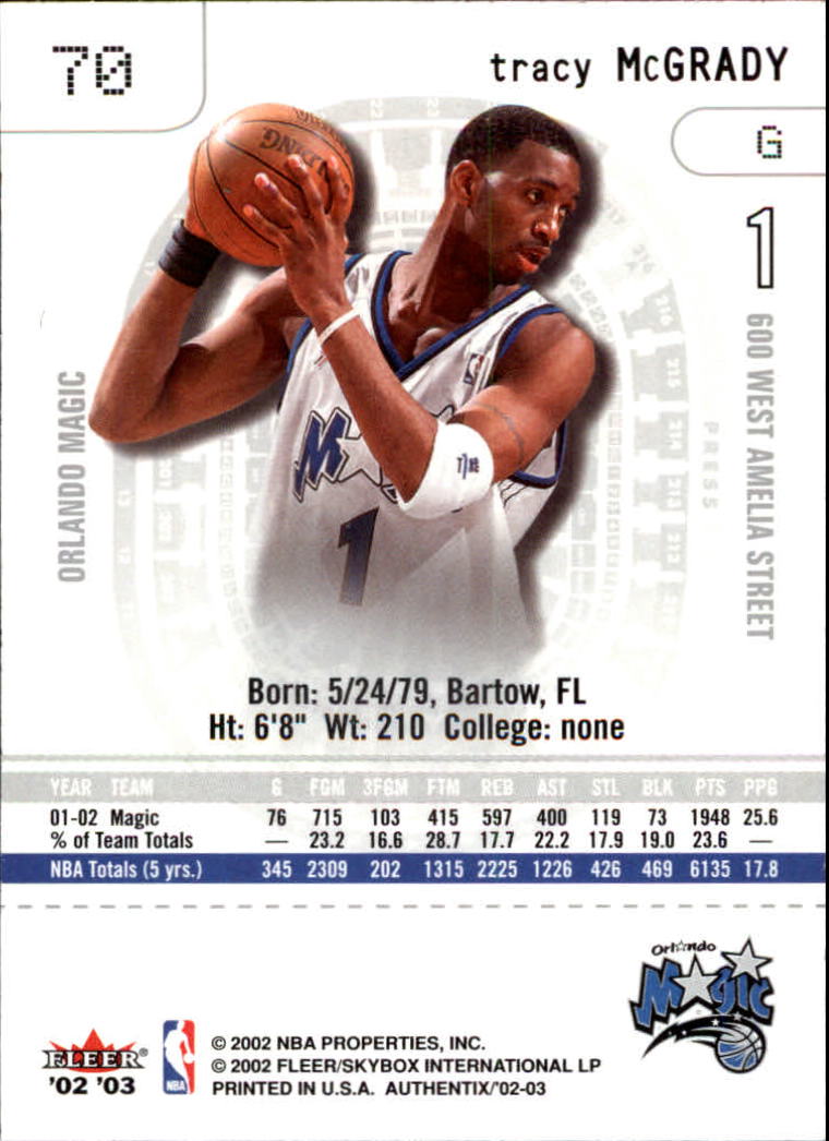 2002/2003 Fleer Authentix Basketball - Picture 29 of 68