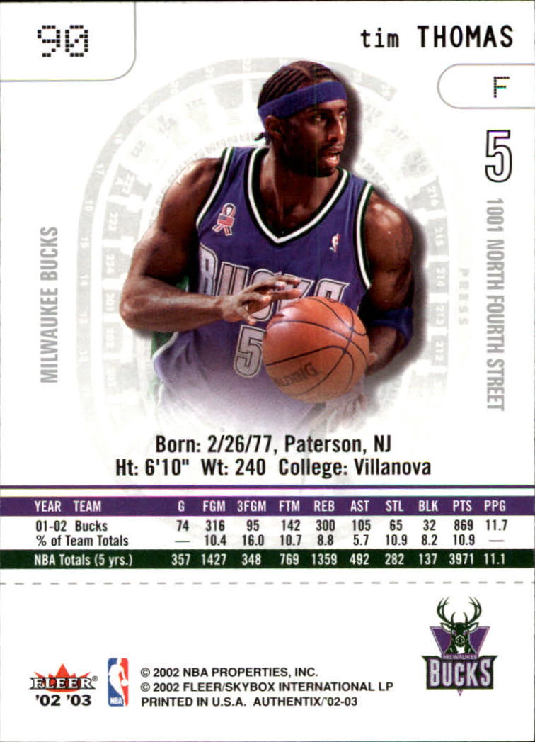 2002/2003 Fleer Authentix Basketball - Picture 41 of 68