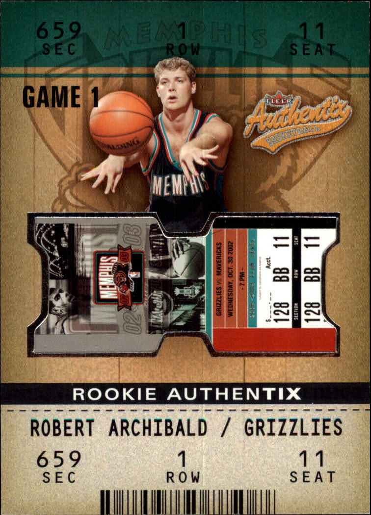 2002/2003 Fleer Authentix Basketball - Picture 52 of 68