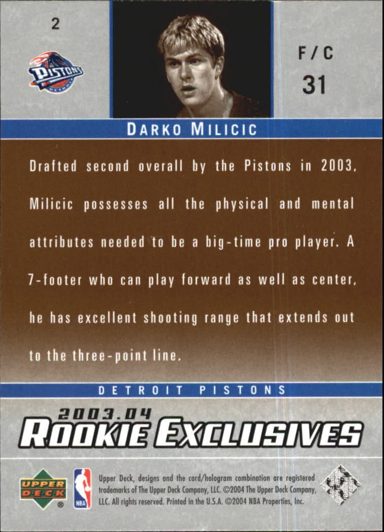 2003/2004 Rookie Exclusives (Upper Deck) Basketball - Picture 129 of 150