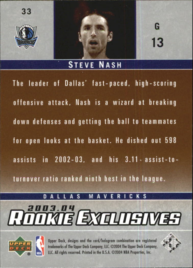2003/2004 Rookie Exclusives (Upper Deck) Basketball - Picture 136 of 150