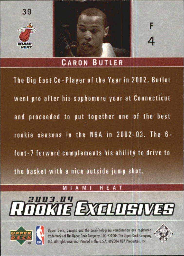 2003/2004 Rookie Exclusives (Upper Deck) Basketball - Picture 142 of 150