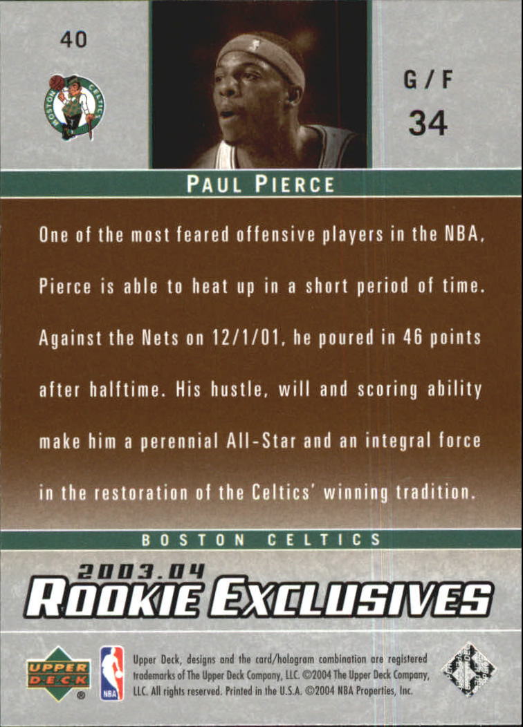 2003/2004 Rookie Exclusives (Upper Deck) Basketball - Picture 144 of 150