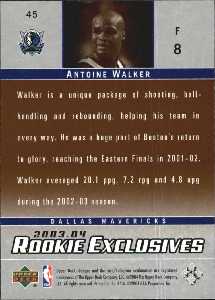 2003/2004 Rookie Exclusives (Upper Deck) Basketball - Picture 148 of 150
