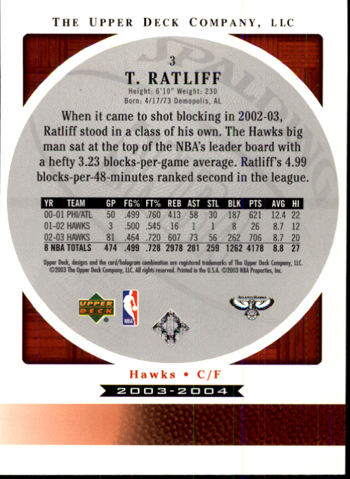 2003/2004 Standing O (Upper Deck) Basketball Part 1 Main Set - Picture 7 of 231