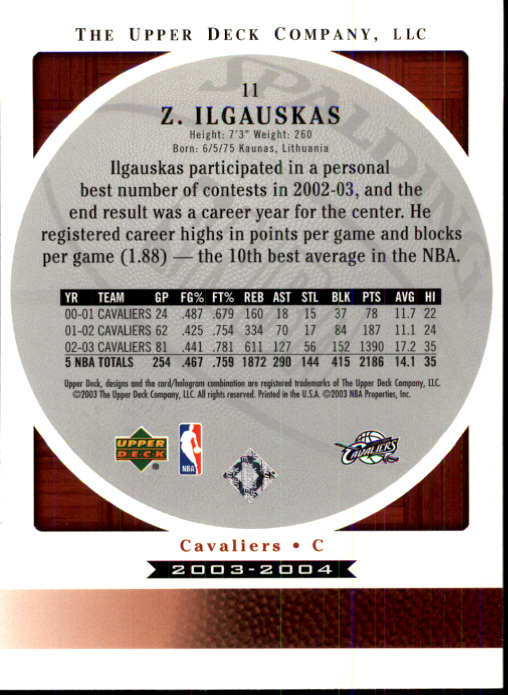 2003/2004 Standing O (Upper Deck) Basketball Part 1 Main Set - Picture 23 of 231