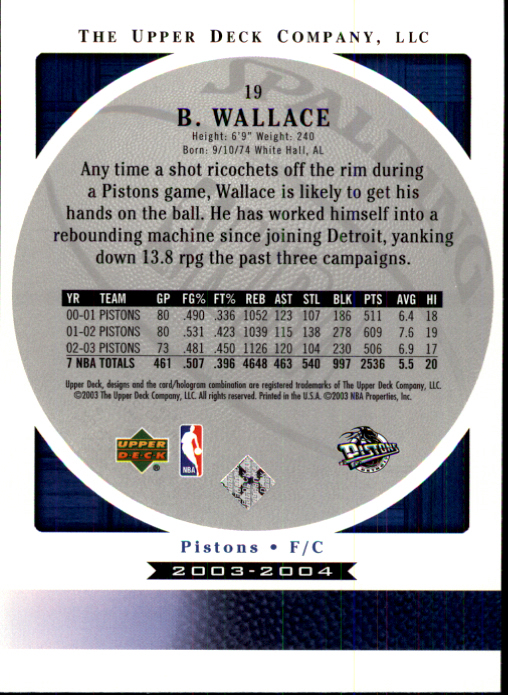 2003/2004 Standing O (Upper Deck) Basketball Part 1 Main Set - Picture 39 of 231