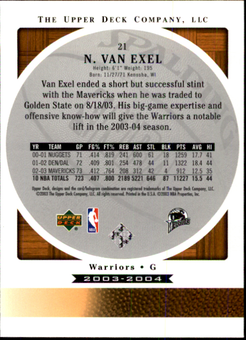 2003/2004 Standing O (Upper Deck) Basketball Part 1 Main Set - Picture 43 of 231