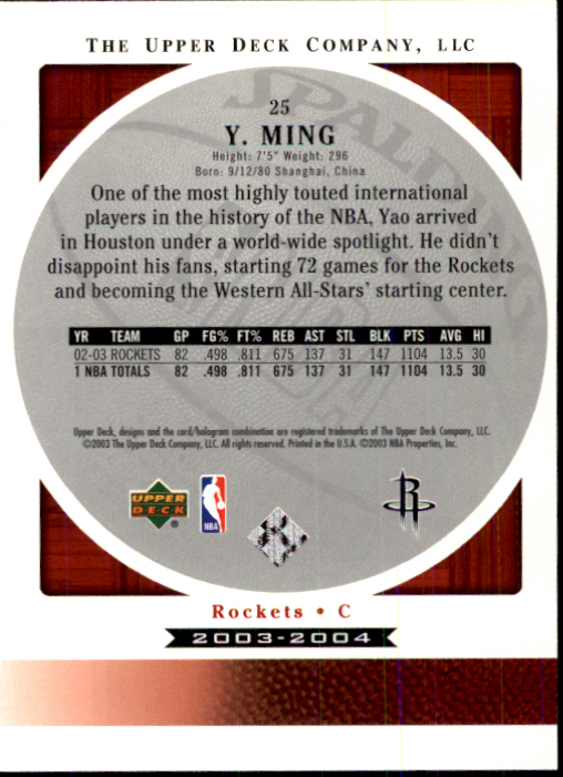 2003/2004 Standing O (Upper Deck) Basketball Part 1 Main Set - Picture 51 of 231