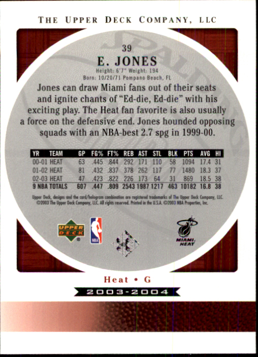 2003/2004 Standing O (Upper Deck) Basketball Part 1 Main Set - Picture 79 of 231