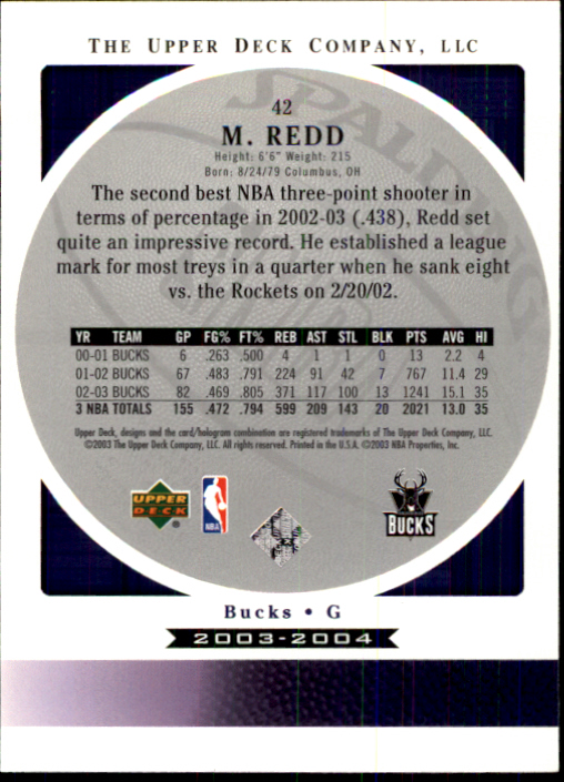 2003/2004 Standing O (Upper Deck) Basketball Part 1 Main Set - Picture 85 of 231