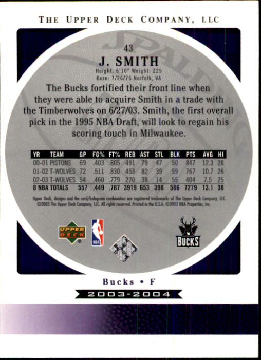 2003/2004 Standing O (Upper Deck) Basketball Part 1 Main Set - Picture 87 of 231