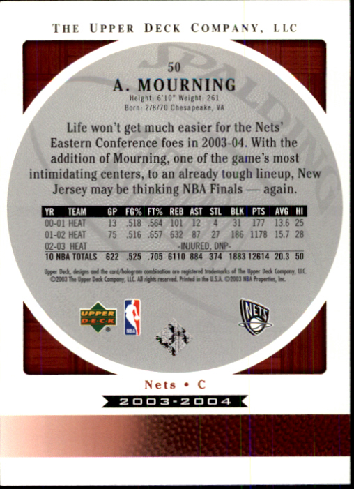 2003/2004 Standing O (Upper Deck) Basketball Part 1 Main Set - Picture 101 of 231