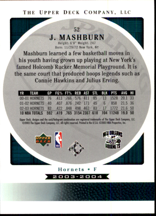 2003/2004 Standing O (Upper Deck) Basketball Part 1 Main Set - Picture 105 of 231