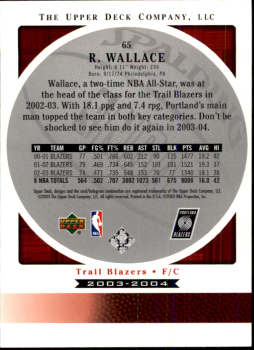 2003/2004 Standing O (Upper Deck) Basketball Part 1 Main Set - Picture 131 of 231
