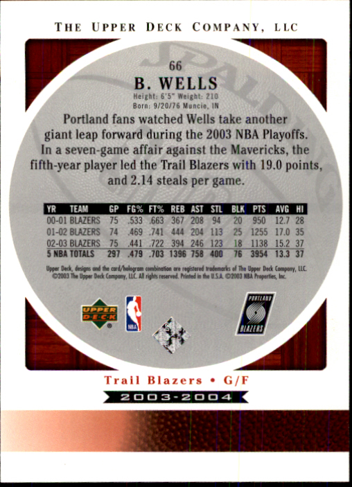 2003/2004 Standing O (Upper Deck) Basketball Part 1 Main Set - Picture 133 of 231