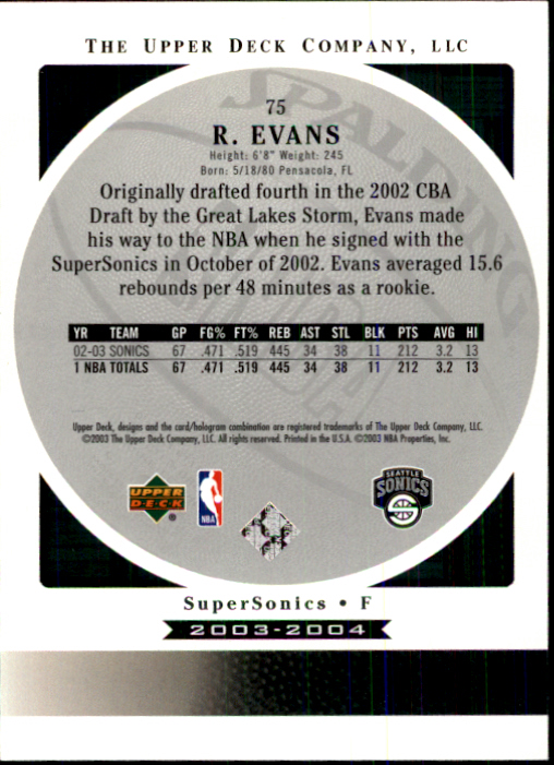 2003/2004 Standing O (Upper Deck) Basketball Part 1 Main Set - Picture 151 of 231