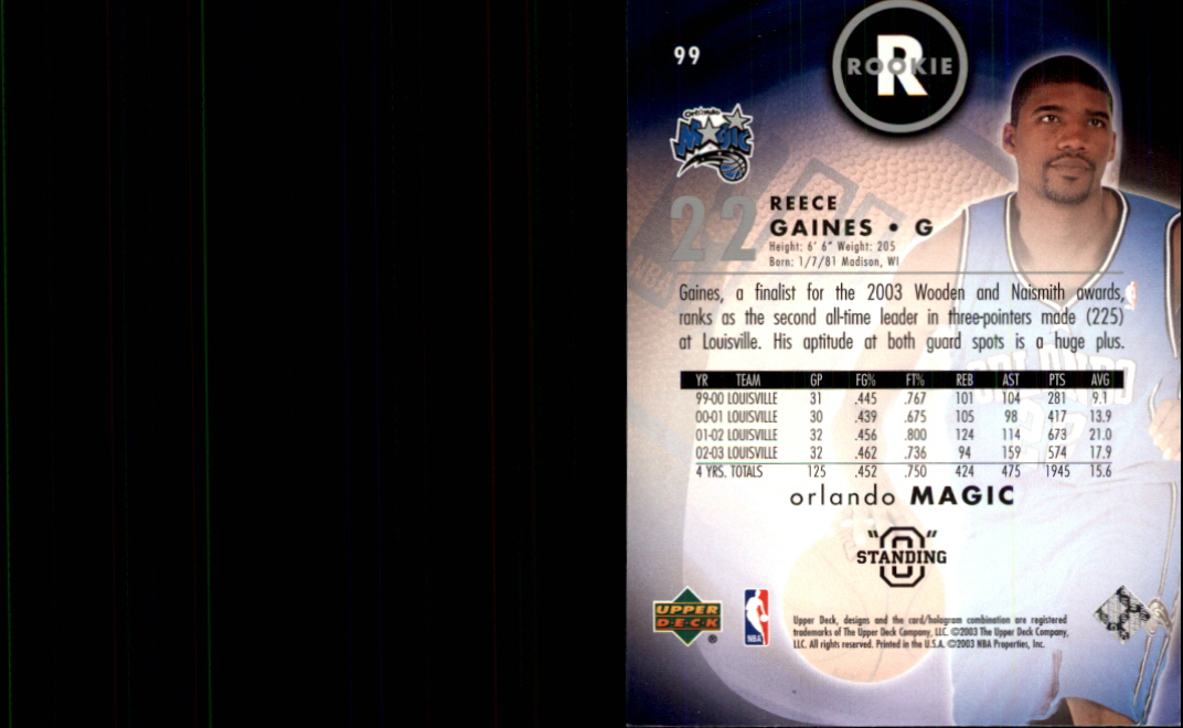 2003/2004 Standing O (Upper Deck) Basketball Part 1 Main Set - Picture 187 of 231
