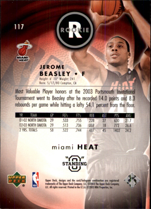 2003/2004 Standing O (Upper Deck) Basketball Part 1 Main Set - Picture 217 of 231
