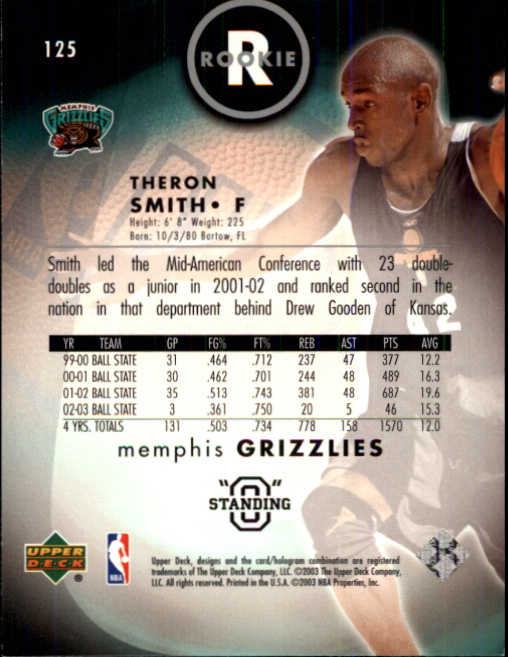 2003/2004 Standing O (Upper Deck) Basketball Part 1 Main Set - Picture 229 of 231