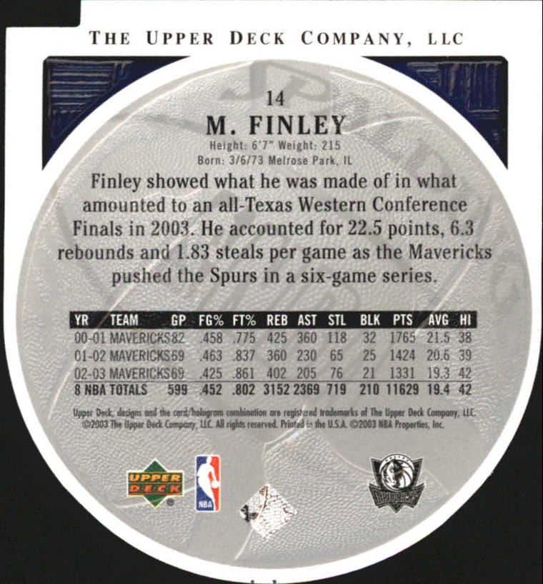 2003/2004 Standing O (Upper Deck) Basketball Part 2 Die Cuts/Embossed - Picture 25 of 173