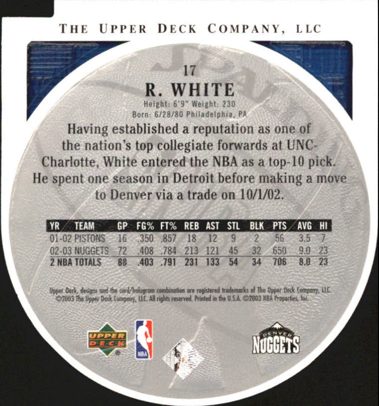 2003/2004 Standing O (Upper Deck) Basketball Part 2 Die Cuts/Embossed - Picture 31 of 173