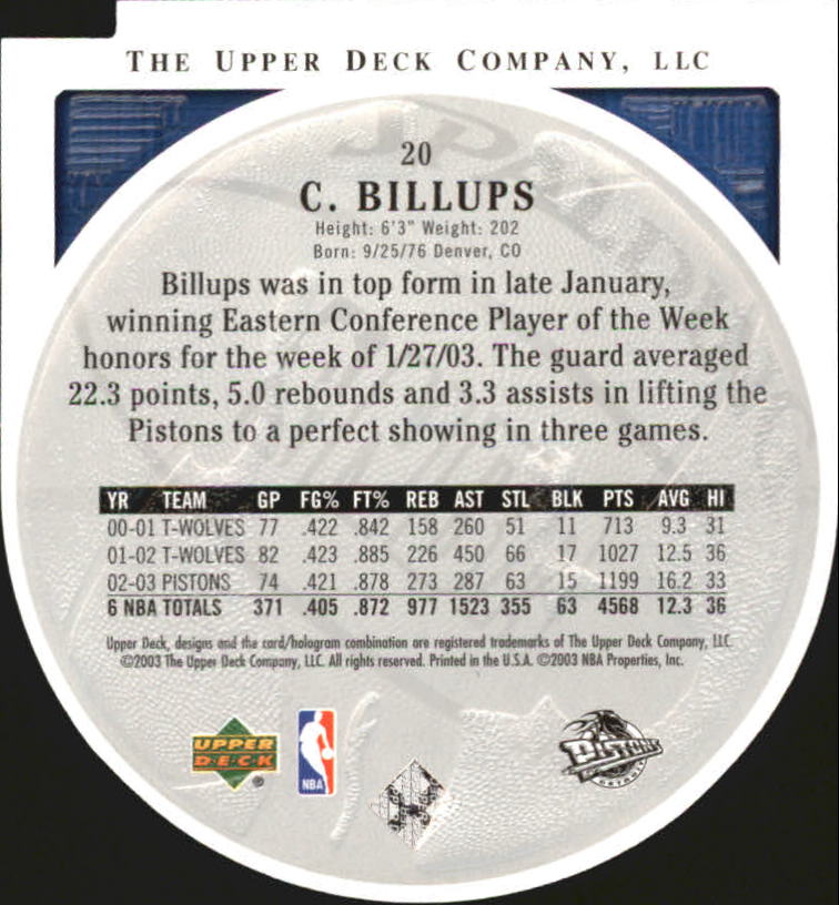 2003/2004 Standing O (Upper Deck) Basketball Part 2 Die Cuts/Embossed - Picture 37 of 173