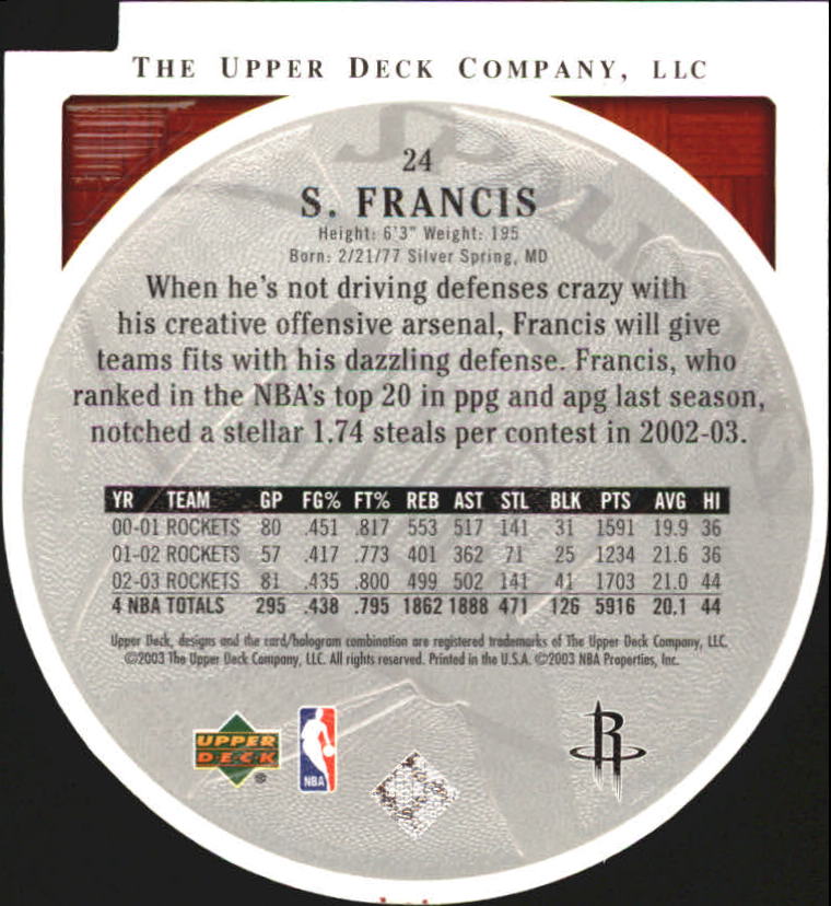 2003/2004 Standing O (Upper Deck) Basketball Part 2 Die Cuts/Embossed - Picture 45 of 173