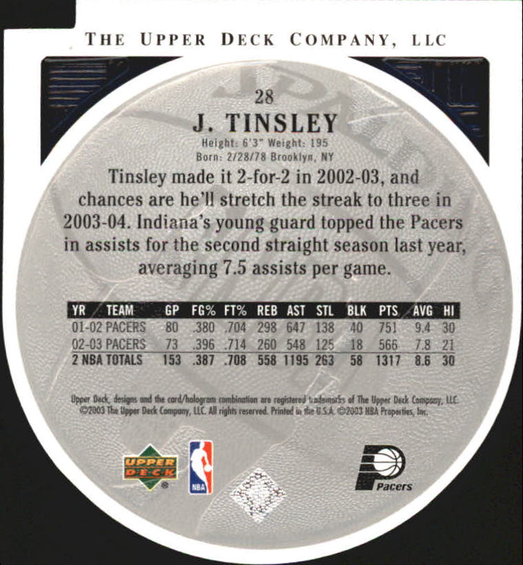2003/2004 Standing O (Upper Deck) Basketball Part 2 Die Cuts/Embossed - Picture 53 of 173