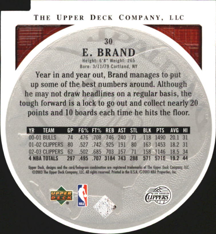 2003/2004 Standing O (Upper Deck) Basketball Part 2 Die Cuts/Embossed - Picture 57 of 173