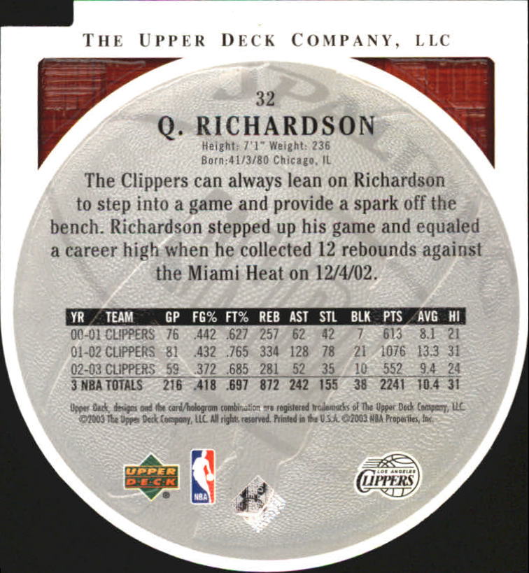 2003/2004 Standing O (Upper Deck) Basketball Part 2 Die Cuts/Embossed - Picture 61 of 173