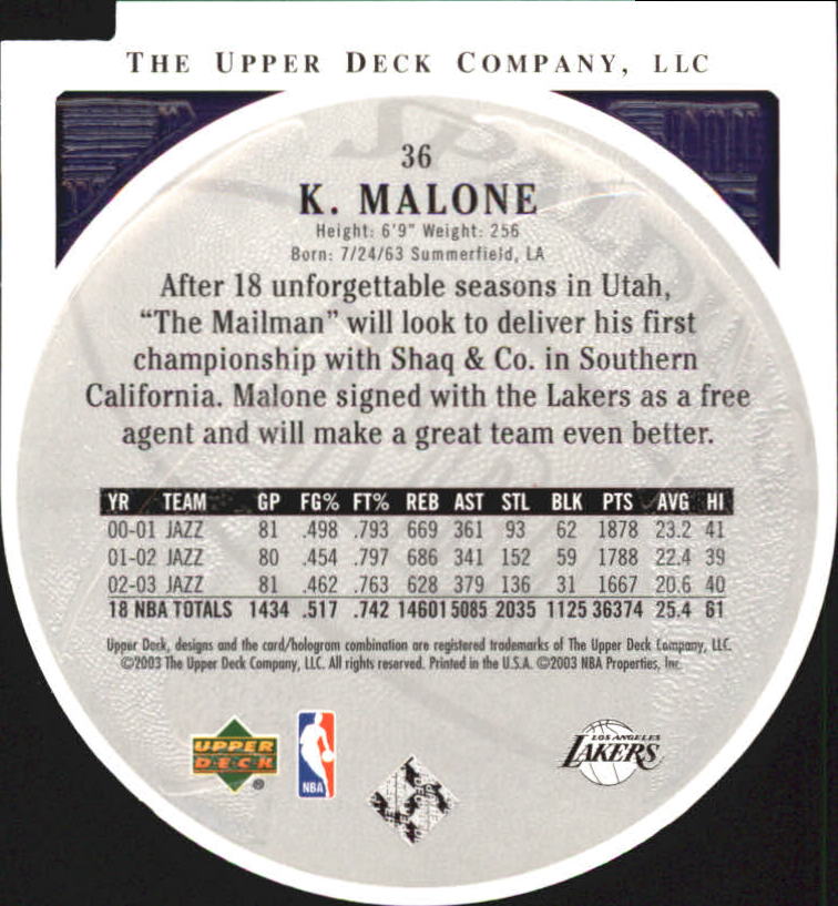 2003/2004 Standing O (Upper Deck) Basketball Part 2 Die Cuts/Embossed - Picture 67 of 173