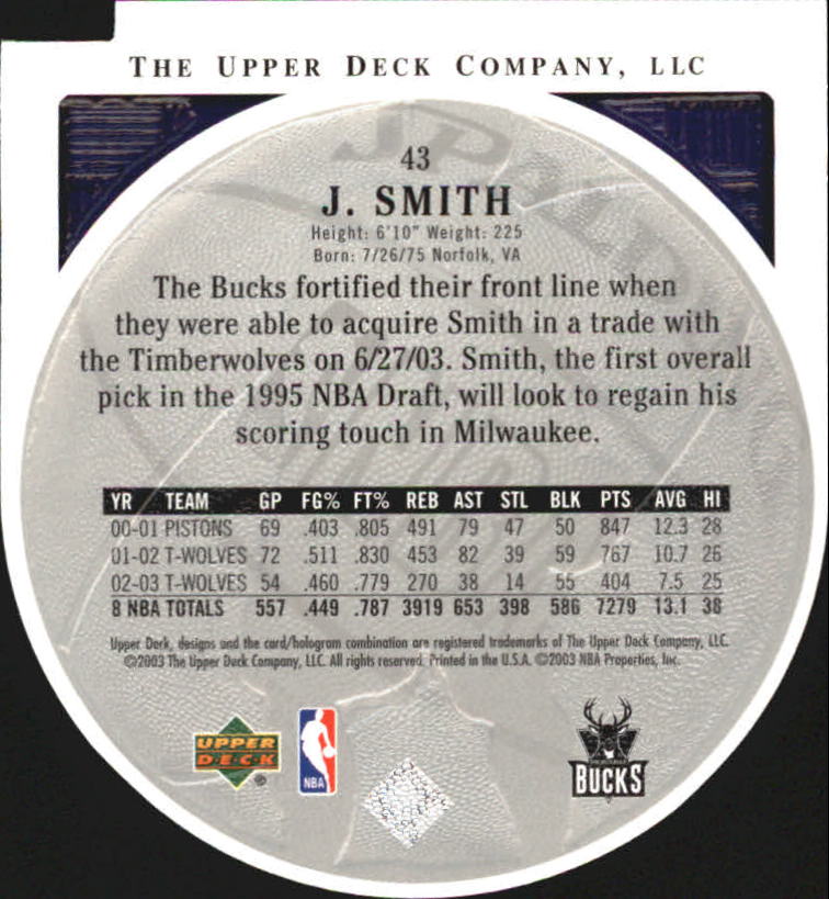 2003/2004 Standing O (Upper Deck) Basketball Part 2 Die Cuts/Embossed - Picture 81 of 173
