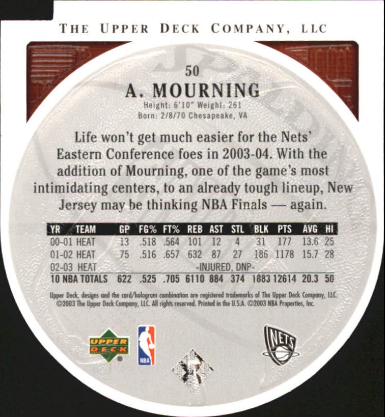 2003/2004 Standing O (Upper Deck) Basketball Part 2 Die Cuts/Embossed - Picture 95 of 173