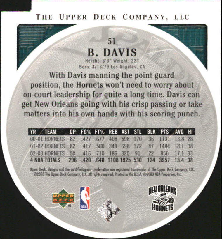 2003/2004 Standing O (Upper Deck) Basketball Part 2 Die Cuts/Embossed - Picture 97 of 173