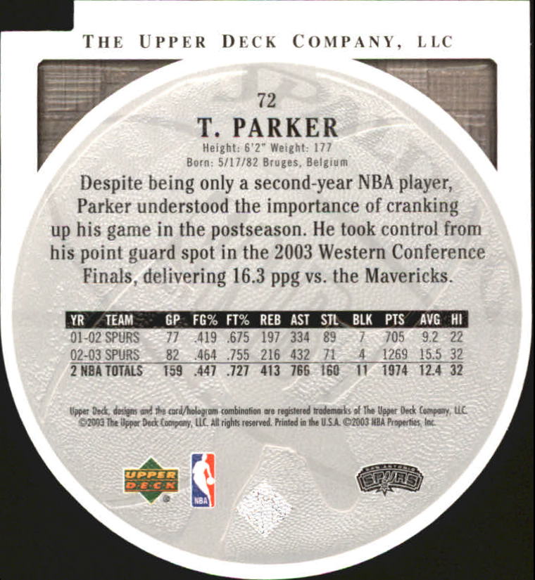2003/2004 Standing O (Upper Deck) Basketball Part 2 Die Cuts/Embossed - Picture 135 of 173