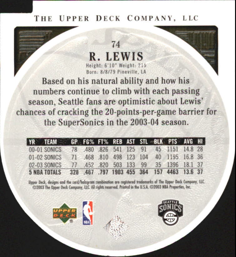 2003/2004 Standing O (Upper Deck) Basketball Part 2 Die Cuts/Embossed - Picture 139 of 173