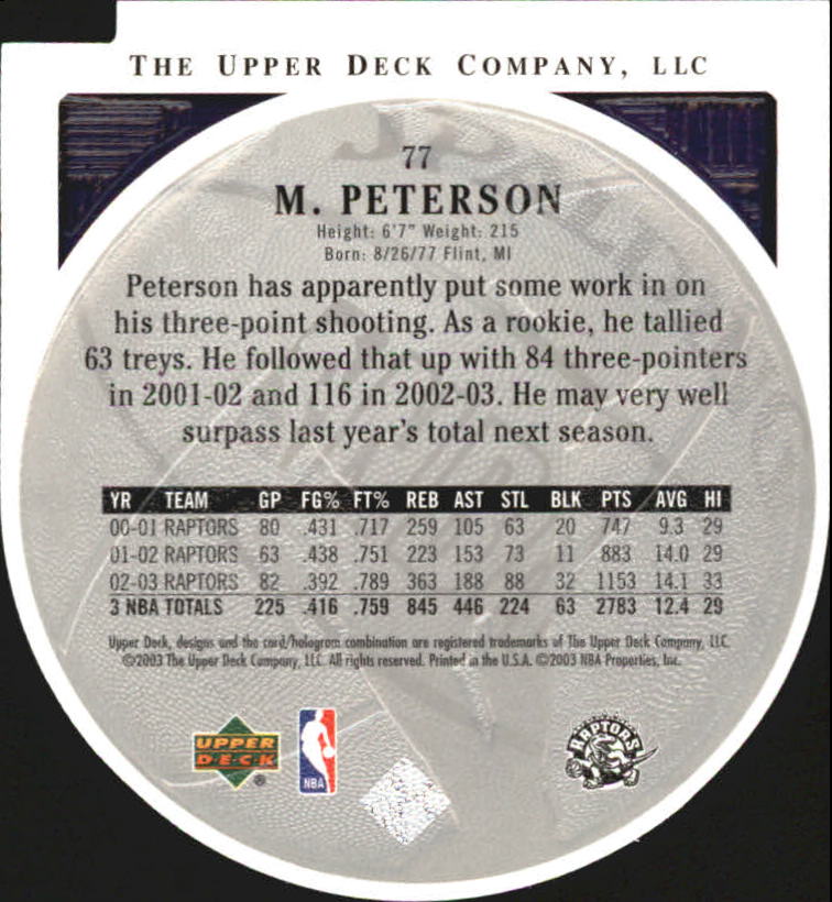2003/2004 Standing O (Upper Deck) Basketball Part 2 Die Cuts/Embossed - Picture 145 of 173
