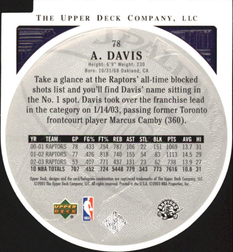 2003/2004 Standing O (Upper Deck) Basketball Part 2 Die Cuts/Embossed - Picture 147 of 173