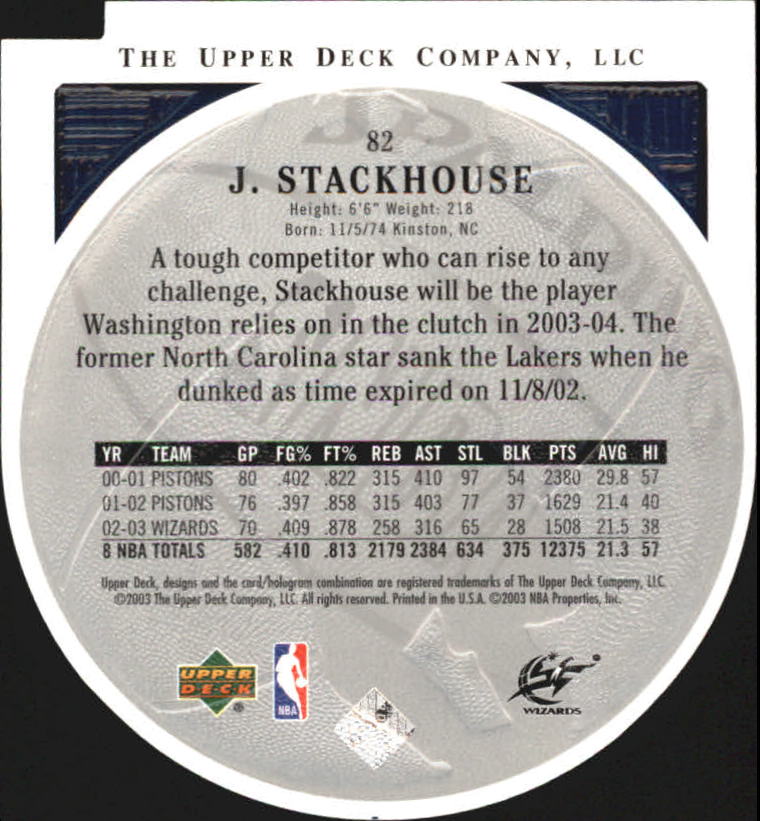 2003/2004 Standing O (Upper Deck) Basketball Part 2 Die Cuts/Embossed - Picture 155 of 173